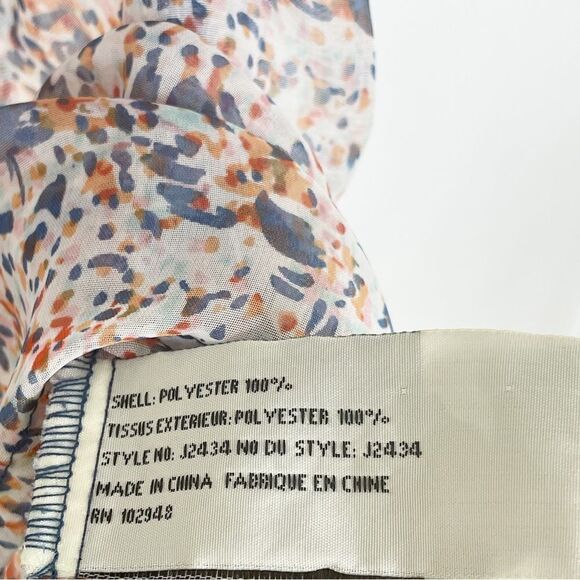 Anthropologie Tulle sheer ruffle confetti flutter tank - size medium - Picture 7 of 8